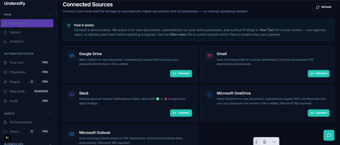 Connected Sources – Understify screenshot